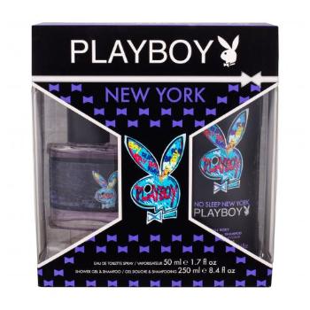 Playboy New York For Him zestaw Edt 50 ml + Żel pod prysznic 250 ml dla mężczyzn Uszkodzone pudełko