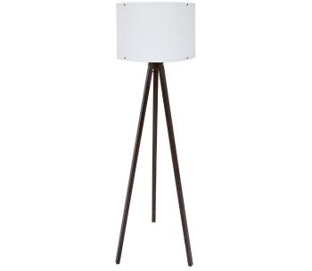 Lampa stojąca AYD 1xE27/60W/230V biała/brązowa