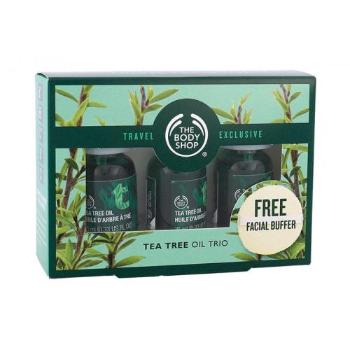 The Body Shop Tea Tree zestaw 3 x 10ml Tea Tree Oil + Facial Buffer unisex