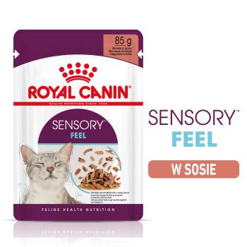 ROYAL CANIN Sensory Feel gravy 12x85 g kawałki w sosie dla kotów dorosłych pobudzające percepcje tekstur