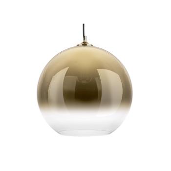 Szklana lampa wisząca w kolorze złota Leitmotiv Bubble, ø 40 cm