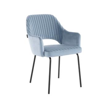 Jasnoniebieskie aksamitne krzesła do jadalni w zestawie 2 sztuk Britney - Støraa