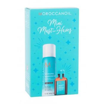 Moroccanoil Mini Must-Haves zestaw Olejek do włosów Treatment 15 ml + Suchy szampon Dry Shampoo Dark Tones 65 ml dla kobiet