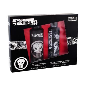 Marvel The Punisher zestaw Żel pod prysznic 200 ml + Spray do ciała 200 ml dla dzieci Uszkodzone pudełko