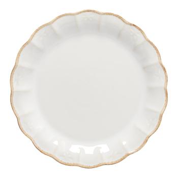 Biały kamionkowy talerz deserowy Casafina, ⌀ 23 cm