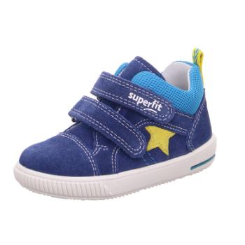 superfit Chłopcy niskie buty Moppy niebieski/żółty (średni)