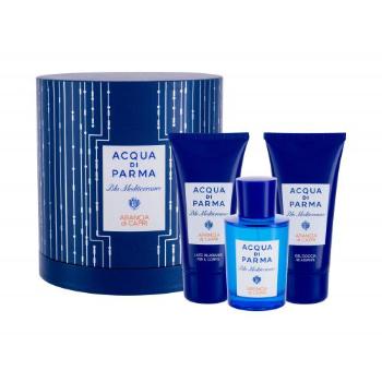 Acqua di Parma Blu Mediterraneo Arancia di Capri zestaw Edt 75 ml + Mleczko do ciała 75 ml + Żel pod prysznic 75 ml unisex