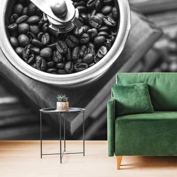 Fototapeta czarno-biały młynek do kawy w stylu vintage - 300x200