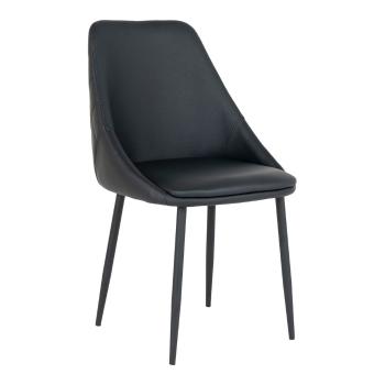 Czarne krzesła zestaw 2 szt. Porto – House Nordic