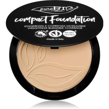 puroBIO Cosmetics Compact Foundation prasowany puder w kompakcie SPF 10 odcień 01 9 g