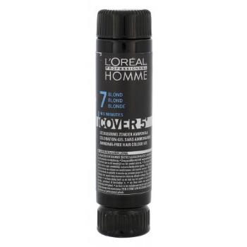 L'Oréal Professionnel Homme Cover 5´ 3x50 ml farba do włosów dla mężczyzn 7 Medium Blond