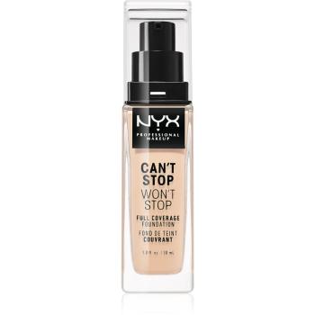 NYX Professional Makeup Can't Stop Won't Stop Full Coverage Foundation podkład mocno kryjący odcień 05 Light 30 ml