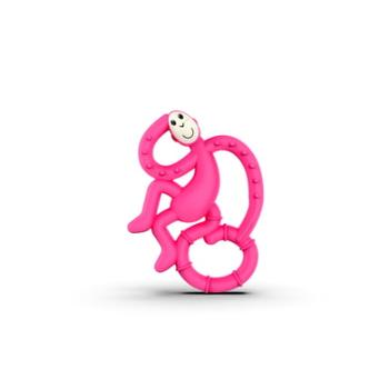 Matchstick Monkey Pierścień na ząbkowanie małpka mini, różowy