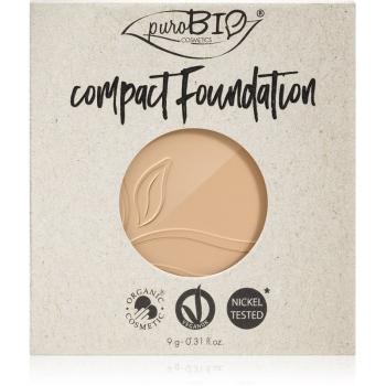 puroBIO Cosmetics Compact Foundation puder w kompakcie - napełnienie SPF 10 odcień 02 9 g