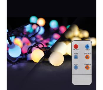 Brilagi - LED RGBW Zewnętrzny łańcuch bożonarodzeniowy 100xLED/8 funkcji 15m IP44 + pilot