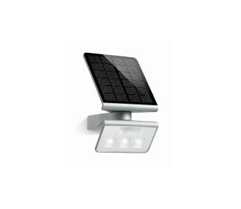 STEINEL 671013 - Solarny LED-reflektor z czujnikiem ruchu XSolar L-S 1,2W/LED srebrny