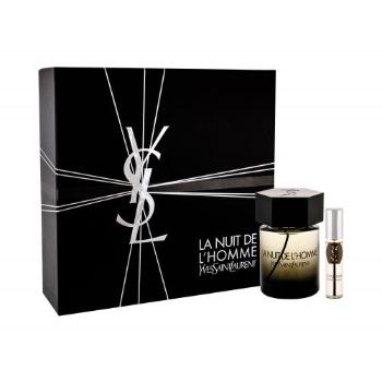 Yves Saint Laurent La Nuit De L´Homme zestaw Edt 100 ml + Edt 10 ml dla mężczyzn Uszkodzone pudełko