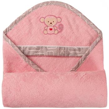 Babymatex Bamboo ręcznik kąpielowy z kapturem Pink 100x100 cm