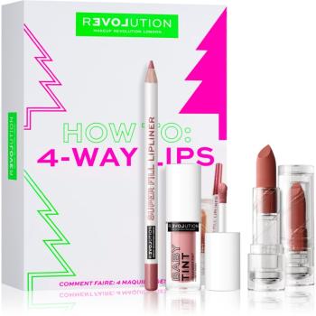 Revolution Relove How To: 4-Way Lips zestaw upominkowy (do ust)