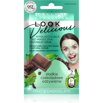 Eveline Cosmetics Look Delicious Mint & Chocolate nawilżająca maseczka wygładzająca z czekoladą 10 ml