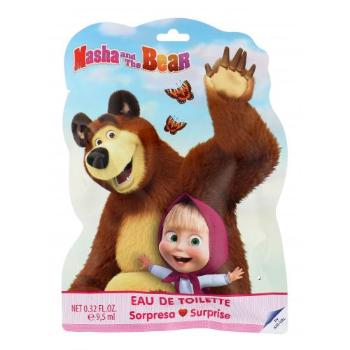 Disney Masha and The Bear zestaw Edt 9,5 ml + Nalepki + Zakładka dla dzieci