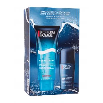 Biotherm Homme Aquafitness zestaw Shower gel 200ml-żel pod prysznic + 75ml Deo Roll-on-dezodorant dla mężczyzn
