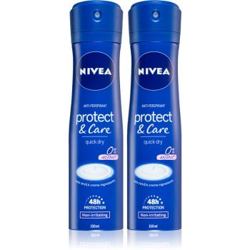 Nivea Protect & Care antyprespirant w sprayu 2 x 150 ml (wygodne opakowanie)