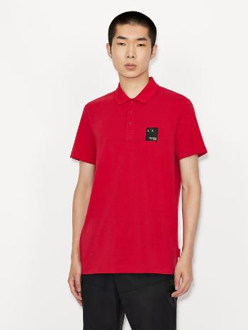 Armani Exchange Polo Koszulka Czerwony