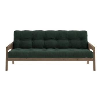 Zielona sztruksowa rozkładana sofa 204 cm Grab – Karup Design