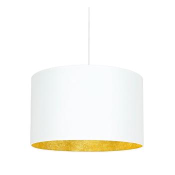 Biała lampa wisząca z wnętrzem w złotej barwie Sotto Luce Mika, ∅ 40 cm