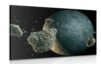 Obraz meteoryty wokół naszej planety - 120x80