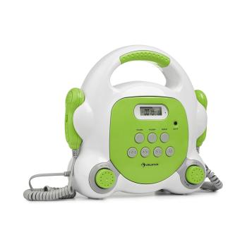 Auna Pocket Rocker BT, odtwarzacz karaoke, Bluetooth, USB, MP3, 2 x mikrofon, kolor zielony