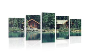 5-częściowy obraz park Yoho w Kanadzie - 100x50