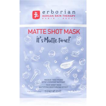 Erborian Shot Mask Its Matte Time! maska nawilżająca w płacie matujące 15 g