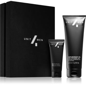 Unit4Men Revitalizing set Citrus & Musk zestaw upominkowy do twarzy, ciała i włosów dla mężczyzn