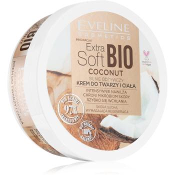 Eveline Cosmetics Extra Soft Bio Kokos odżywczy krem do ciała do skóry suchej i bardzo suchej Z olejkiem kokosowym. 175 ml