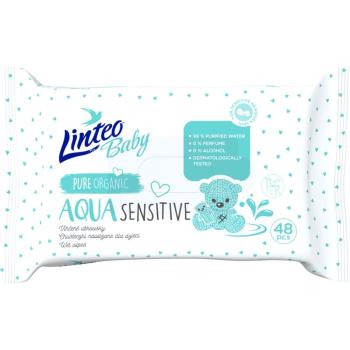 Linteo Baby Aqua Sensitive delikatne nawilżane chusteczki dla dzieci 48 szt.