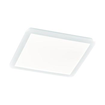 Biała kwadratowa lampa sufitowa LED Trio Camillus, 40x40 cm