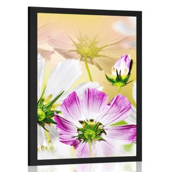 Plakat letnie kwiaty - 20x30 white