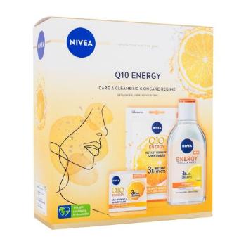Nivea Q10 Energy Gift Set zestaw Krem do twarzy na dzień 50 ml + woda micelarna 400 ml + maseczka w płachcie 1 szt. dla kobiet