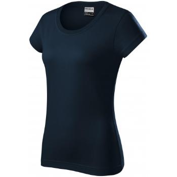 Trwała koszulka damska o dużej gramaturze, ciemny niebieski, XL
