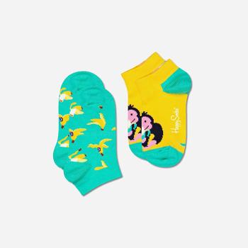 Skarpetki dziecięce Happy Socks 2-pak Monkey & Banana Low KMNB02-7000