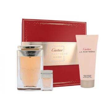 Cartier La Panthère zestaw Edp 75ml + 100ml Krem do ciała + 6ml Edp dla kobiet