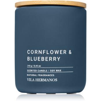 Vila Hermanos Concrete Cornflower & Blueberry świeczka zapachowa 240 g