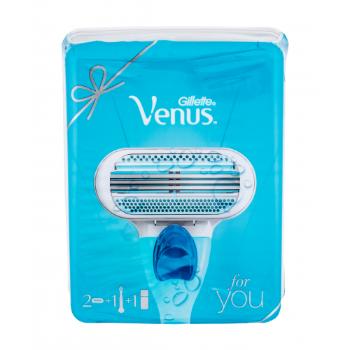 Gillette Venus zestaw Maszynka z jednym ostrzem 1 szt + Wkład 1 szt + Żel do golenia Satin Care Pure & Delicate 75 ml dla kobiet