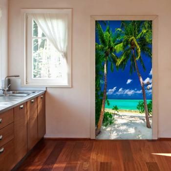 Fototapeta na drzwiach w stylu plaży na wymarzonej wyspie - 90x210