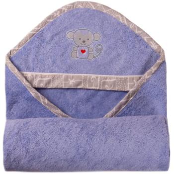Babymatex Bamboo ręcznik kąpielowy z kapturem Blue 100x100 cm
