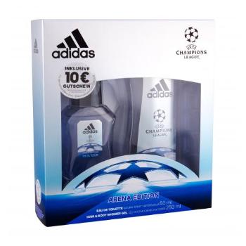 Adidas UEFA Champions League Arena Edition zestaw Edt 50 ml + Żel pod prysznic 250 ml dla mężczyzn Uszkodzone pudełko