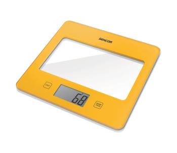 Sencor - Cyfrowa waga kuchenna 1xCR2032 żółta
