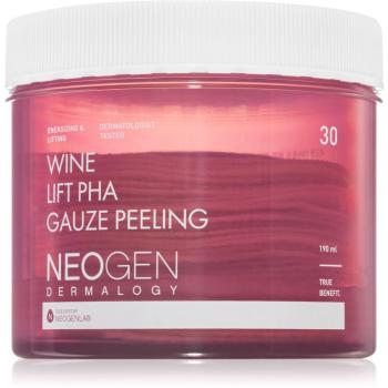 Neogen Dermalogy Clean Beauty Gauze Peeling Wine Lift PHA złuszczające chusteczki do twarzy z efektem liftingującym 30 szt.
